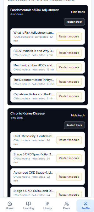Module Track List